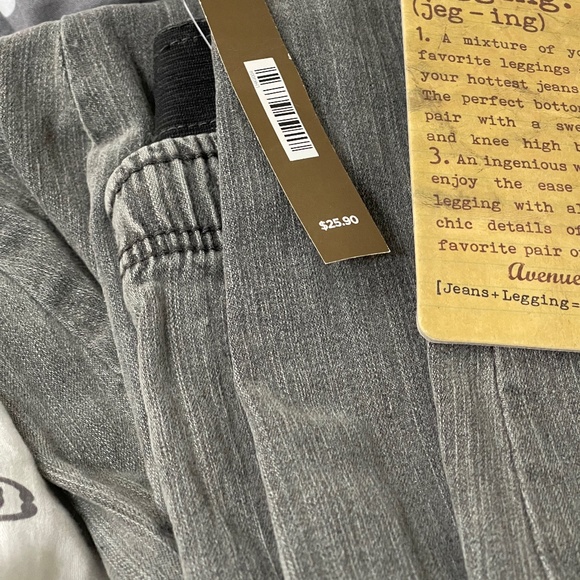 Avenue Plus Size Jeggings (Jeans/Leggings) Size 26 Grey Color NWT - Picture 1 of 7